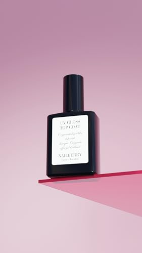 UV Gloss Top Coat | Gel-Like Finish Nail Top Coat | Fast Drying Without UV or LED Lamps | Chip-Resistant, Oxygenated Gloss Top Coat | Vegan | Certified Halal & Cruelty Free | 25-Free | 15 ml
