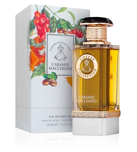 Fragrance World Coffee Collection Caramel Macchiato Eau de Parfum, 3.4 Fl. Oz, Natural Spray