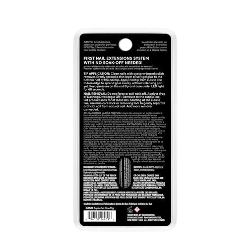 Dashing Diva Super Gel Glue - GelXtend Nail Glue for Nail Tips - Superior Adhesion, No Primer Needed - 10g
