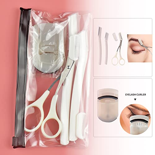 30Pcs Pink blue gradient makeup brush with makeup sponges makeup tools set makeup brush set natural synthetic eye shadow foundation make-up facial mixed powder blusher concealer eye makeup brush set