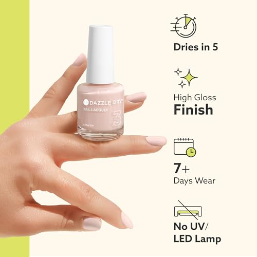 Dazzle Dry Nail Lacquer (Step 3) - Out N' About - A rose gold metallic. Full-coverage metallic. (0.5 fl oz)