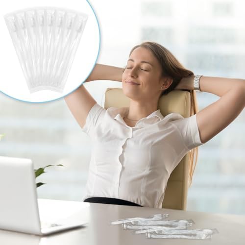 Tioncy 200 Pack Prepasted Disposable Toothbrushes Individual Wrapped Toothbrushes Soft Bristle Travel Toothbrush Single Use Wrapped for Hotel, Camp, Travel and Gift for The Homeless (White)