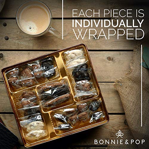 Chocolate Gift Basket, Candy Food Gifts Arrangement Platter, Gourmet Snack Box, Holiday Present Idea, Valentines Day, Corporate Him & Her, Men Women Sympathy Family Parties & Get Well- Bonnie & Pop
