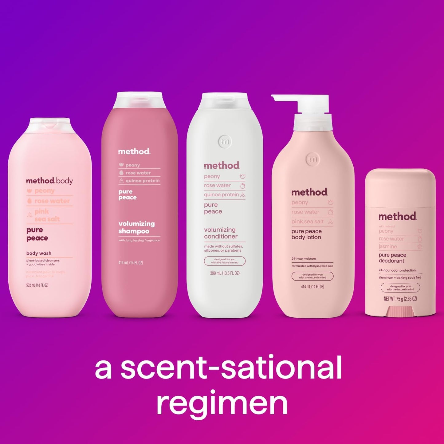 Method Body Wash | Sea + Surf | Biodegradable & Paraben-Free | 28 Oz