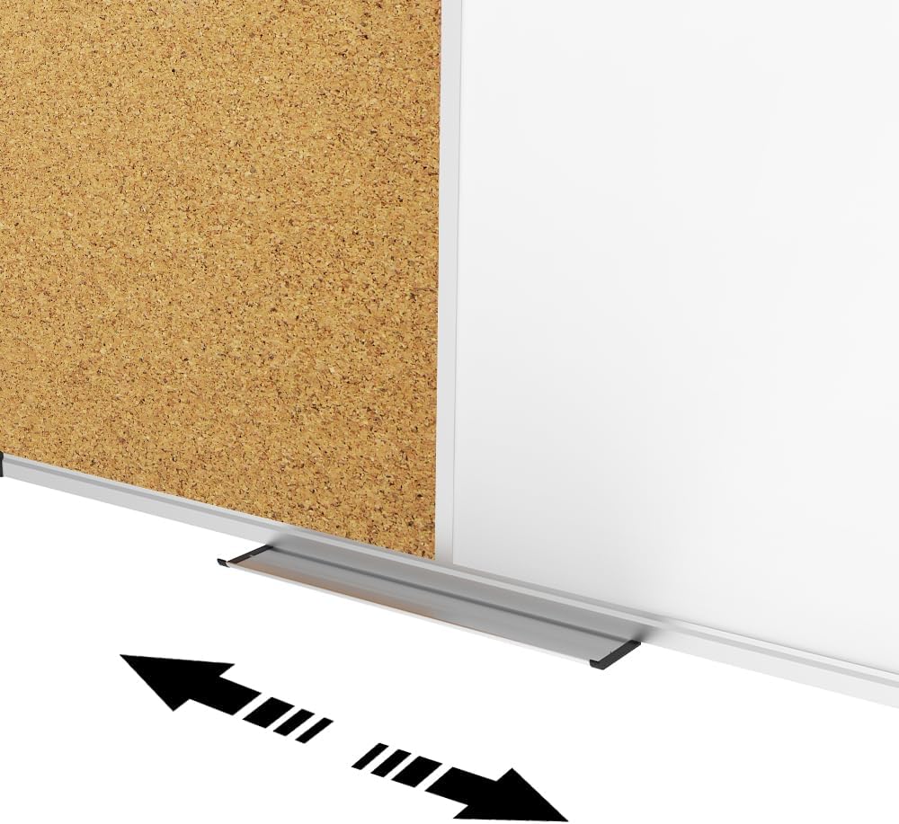 XBoard Magnetic whiteboard 36 x 24 - Combo Whiteboard Dry Erase Board Cork Board 36 x 24