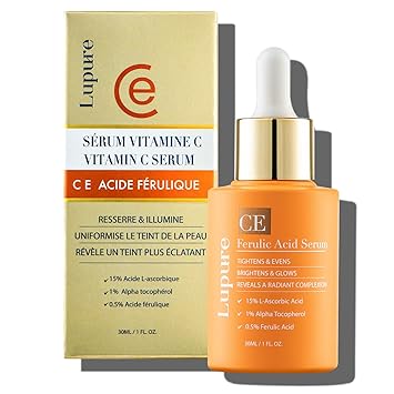 Professional Vitamin C Face Serum 20%, Anti Aging Facial Super Vit with Ascorbic Acid Hyaluronic & E for Dark Spots, Skin Care, Christmas Gift Stocking | 1 Fl. Oz