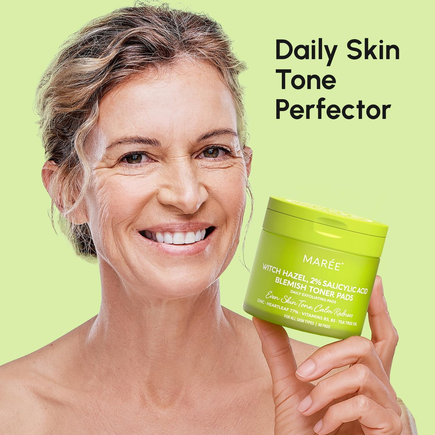 Glycolic Acid Facial Peel | 2-Pack Toner Polishes with Tea Tree Oil & Vitamins