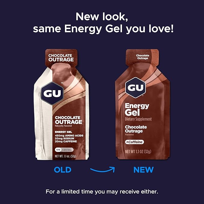 GU Energy Original Sports Nutrition Energy Gel, Vegan, Gluten-Free, Kosher, and Dairy-Free On-the-Go Energy for Any Workout, 24-Count, Tri-Berry