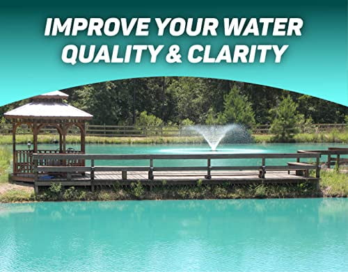 Crystal Blue Ocean Blue Pond Dye - 1 Gallon - Blue Color Treats up to 1 Acre - Clean, Clear & Blue Water - Environmentally Friendly Pond Dye