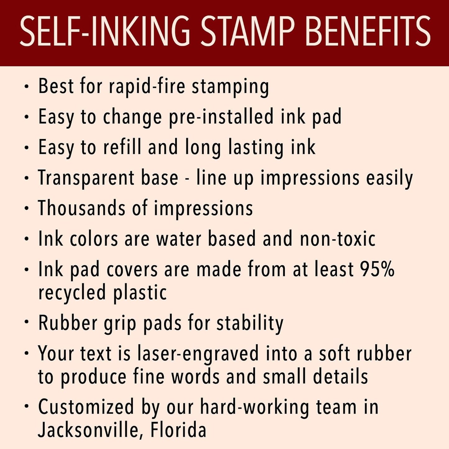 Custom Self-Inking Book Stamps | 49 Cute Designs | Fun Phrases | Grading Made Easy | Classroom, Library and More (Submitted, Xtra Wide)