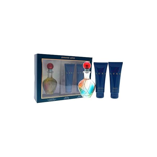 Jennifer Lopez Live Luxe By for Women - 3 Pc Gift Set 3.4oz Edp Spray, 2.5oz Shower Gel, Body Lotion, 3count
