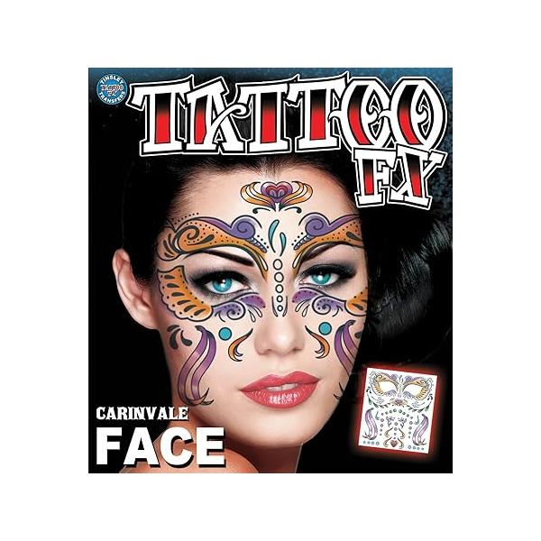 Tinsley Transfers Carnivale Face Temporary Tattoo FX Kit