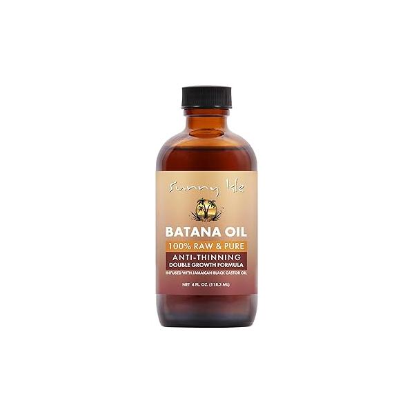 Sunny Isle Batana Oil Infused with Jamaican Black Castor 4oz | Anti-Thinning Double Growth Formula