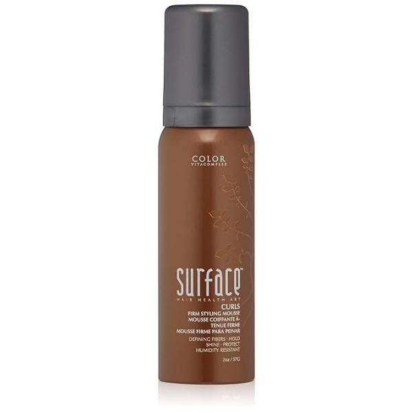 Surface Hair Curls Firm Styling Mousse, Define And Hold While Adding Shine, Protecting Color and Resisting Humidity