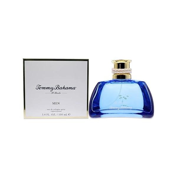 Tommy Bahama St. Barts Men Eau De Cologne for Men, Notes of Sparkling Lime, Guava Nectar, Vanilla, Palm Wood, Refreshing Island-Inspired Scent, Long-Lasting Fragrance