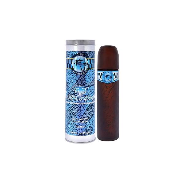 Cuba Brazil Copacabana Eau de Toilette Spray for Men, Brown, 3.3 Fl Oz