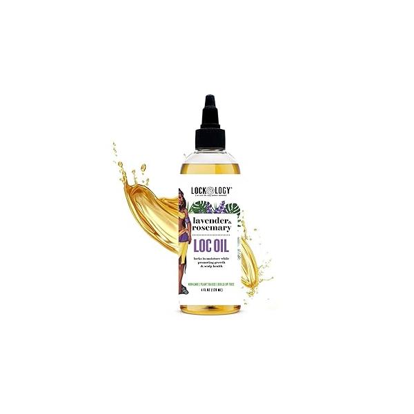 Loc Oil with Lavender & Rosemary for Dreadlock Growth | Black Owned Hair Products