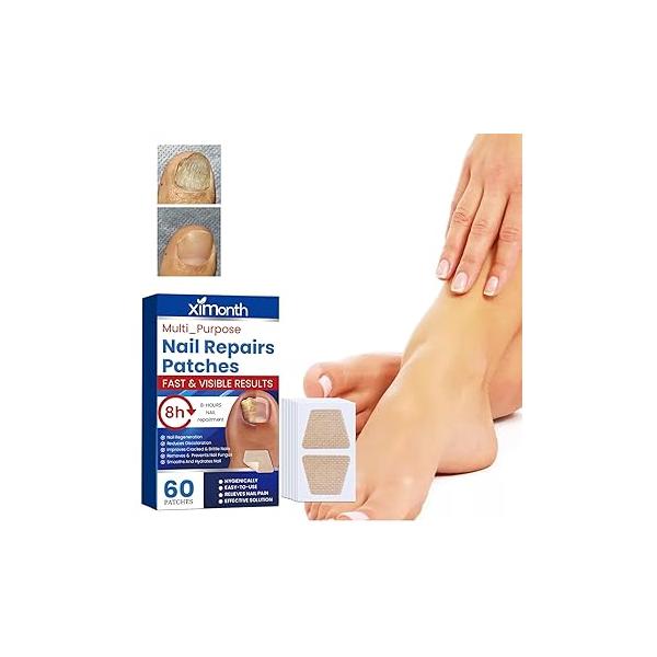Nail Patches - Toenail Care for Fingernails 8-Hour Nightime N ail Renewal 60