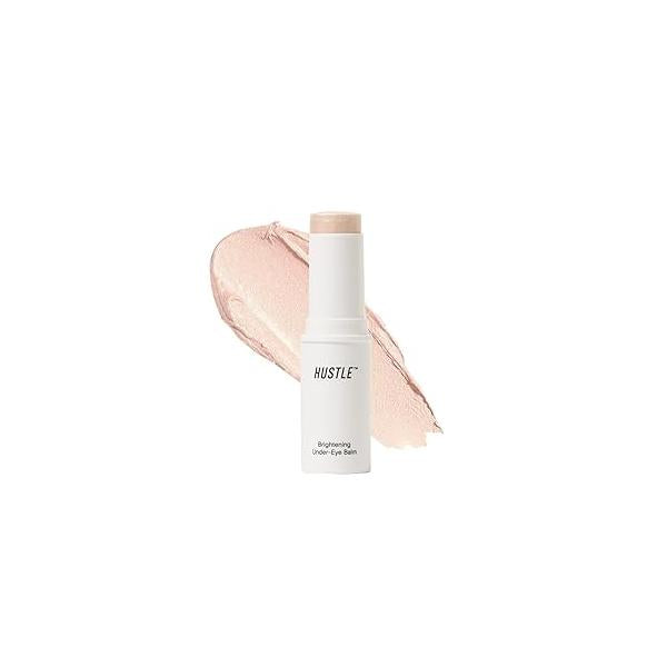 Hustle Beauty Brightening Under-Eye Balm - Instant Cooling, Caffeine-Infused, Hydrating Eye for Puffiness, Dark Circles, and a Refreshed Glow, For All Skin Types