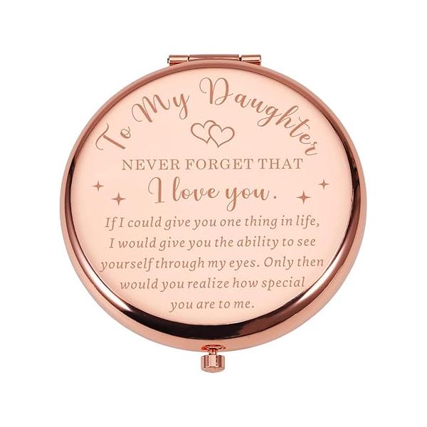 College Dorm Essentials for Girls, Birthday Gifts Daughter from Mom, Back to School Supplies, Boo Basket Stuffers Women, To My Compact Mirror Stocking Teen Girl