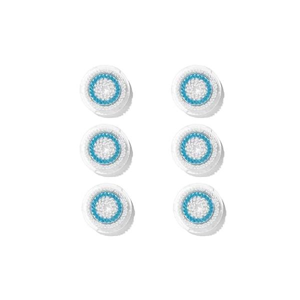 Deep Pore Facial Cleansing Brush Head Replacement for Clarisonic Mia 1, 2, Fit, Alpha Smart Profile Uplift, 6 Count