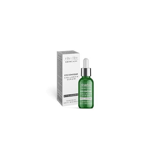 Collagen Hyaluronic Acid Serum; Reduces Dark circles, Puffy Eyes, Wrinkles, Under Eye Bags, Fine Lines. Anti-Aging, Hydrating Complex Contour Serum, Effective Formula.