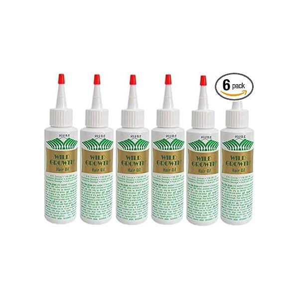 WILD GROWTH HAIR OIL 4 oz Bottle (Special 6 PACK) Detangler/Extender! With Olive, Jojoba, Coconut Oils & More!