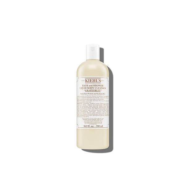 Kiehl's Grapefruit Liquid Body Cleanser, Gentle and Refreshing Foaming Wash, Aromatic Bath Shower Experience, Maintains Moisture, Smooths Skin, Conditions, Hydrates