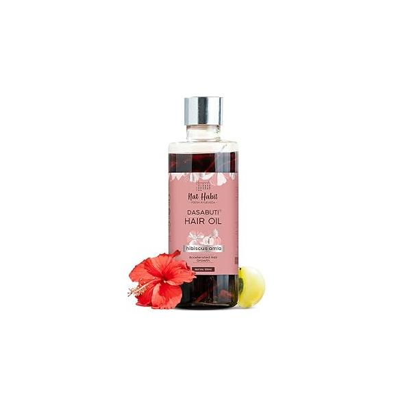 Hibiscus Amla Hair Oil For Men & Women, Promotes Growth Thickness, Suitable All Types, Free From Paraffin, Mineral Oil, Preservatives Chemicals, 100ml
