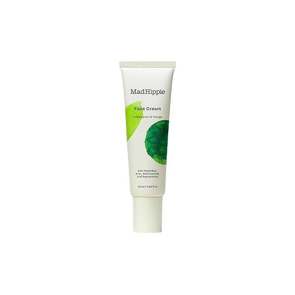 Mad Hippie Face Cream - Age-Defying Moisturizer & Skin Tightening with Niacinamide, Advanced Peptides Argan Oil 1.02 Oz