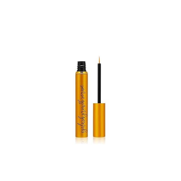 Premium Eyelash Growth Serum: Advanced Vegan Formula for Longer Thicker Lashes (Rose Gold, 0.17 Fl Oz (Pack of 1))