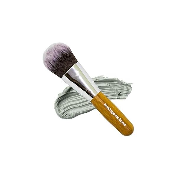 Face Mask Brush - Soft Bamboo Facial Mud Applicator for Applying | Use with Masks, Peel Off Oils & Makeups (4 inches long)