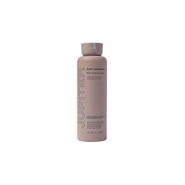 Jupiter Anti Dandruff Shampoo, for Women & Men, Physician-Formulated Flaky, Itchy, Oily, Dry Scalp, Vegan, Sulfate-Free, Color-Safe, Paraben-Free, Anti-Dandruff Shampoo with Zinc, 14 fl oz