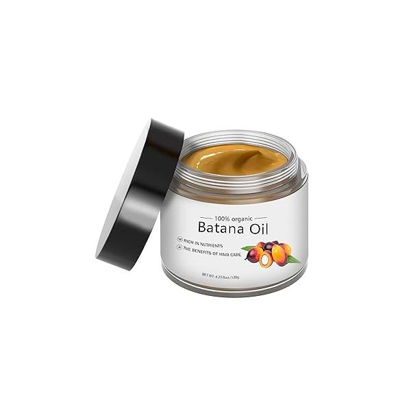 DAMUSI Raw Batana Oil for Hair Growth and Deep Conditioning - 100% Pure Natural from Honduras, Nourishes All Types (4.2 OZ)
