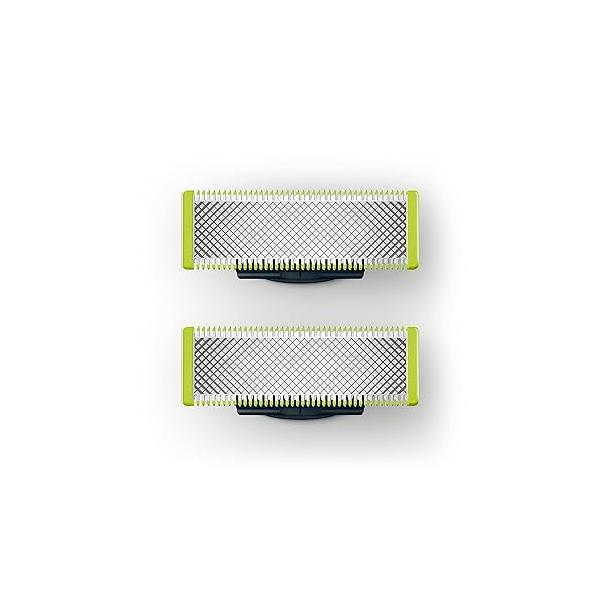 Philips OneBlade 2 Stainless Steel Replacement Blades for Face, Compatible with All Beard Trimmers, Body Groomers, Electric Razors (Model QP220/50)