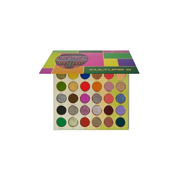 Juvia's Place Culture 2 - Eye Shadow Palette 30 Colors, Long Lasting High Pigment Rich Glitter Natural Smoky Tones Matte Brown Neutral & Shimmering Metallic Makeup Non Fading Beauty Glam