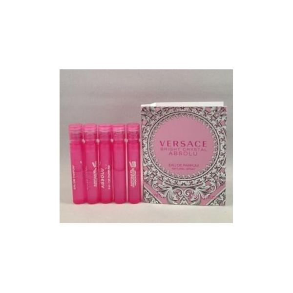 Versace 5 Bright Crystal Absolu EDP Spray Sample Travel Vial .03 Oz/1 Ml Each Lot
