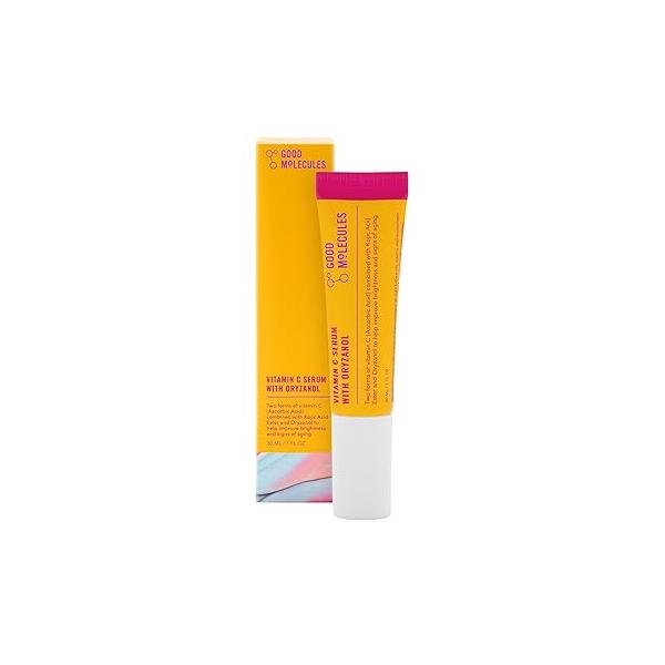 Good Molecules Vitamin C Serum with Oryzanol - Face to Promote Collagen Production, Even Skin Tone, Anti-Aging, and Brightening Care for
