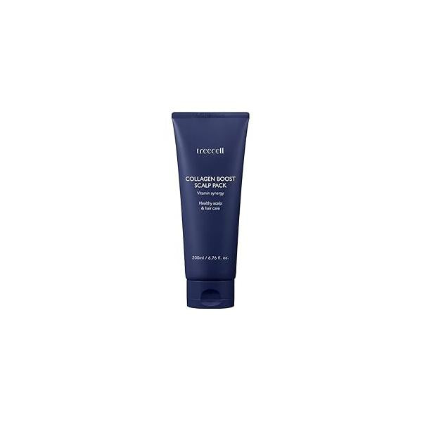 Treecell Collagen Boost Scalp Pack 200ml (6.76 fl. oz.) | Vitamin-Infused Treatment for Hair Growth Strengthening & Repair Paraben-Free, Sulfate-Free