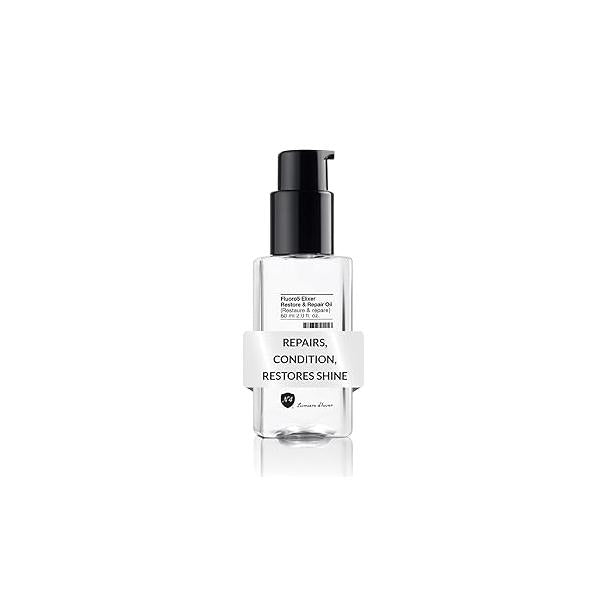 Number 4 Hair Oil, Fluoro5 Elixir Restore & Repair, Anti Frizz Serum for Damaged Hair, 2.0 oz - N4 Care