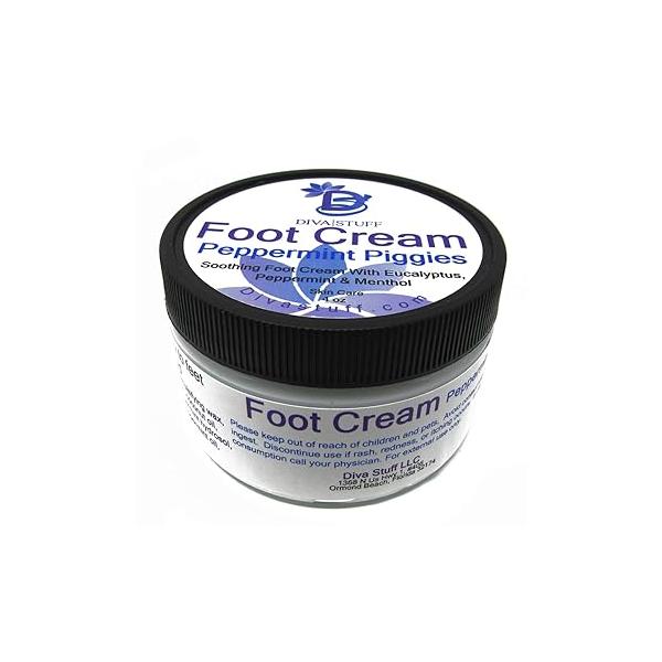 Diva Stuff Peppermint Piggies Soothing Foot Cream w/Eucalyptus, & Menthol