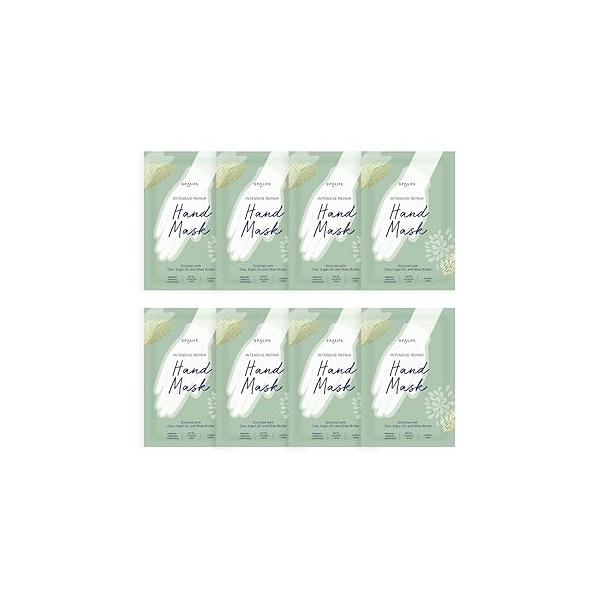 SpaLife Intensive Repair Soothing Foot Masks Enriched with Cica, Peppermint Oil, and Vitamin E (8 PACK)