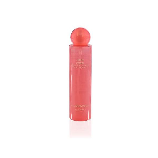 Perry Ellis 360 Coral for Women, 8.0 fl oz Body Mist, clean