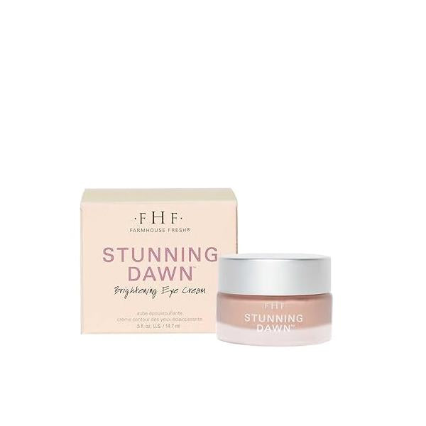 FarmHouse Fresh Eye Cream. Under Cream with Hyaluronic Acid, Vitamin C, Bakuchiol Stunning Dawn Brightening Cream, 0.5 Oz