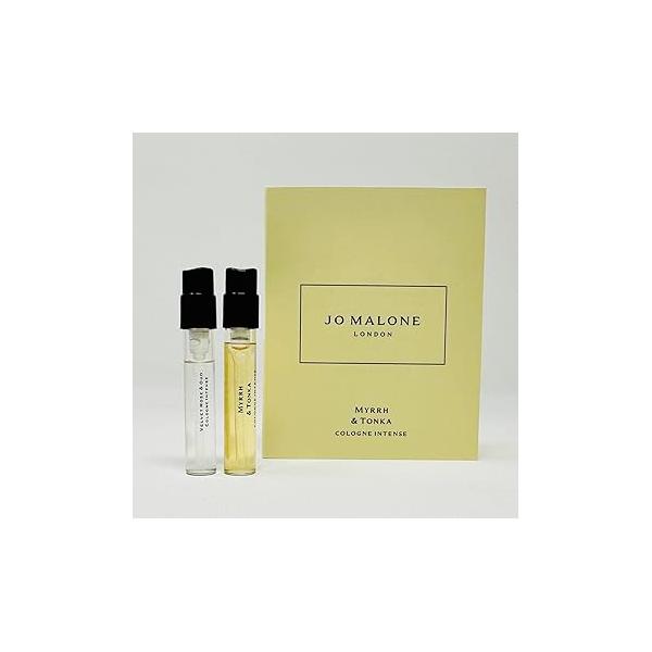 Jo Malone London Scent pairing Duo Myrrh & Tonka and Velvetrose Oud Cologne Intense Sample Vial 0.05oz/ 1.5ml ea