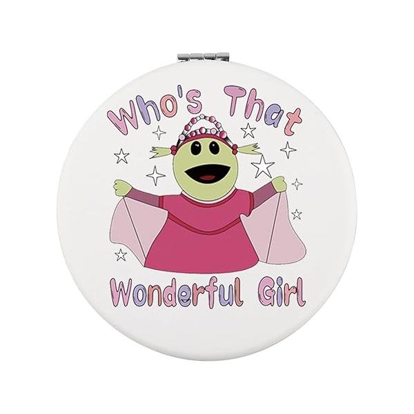 WUSUANED Funny Green N Makeup Mirror Who That Wonderful G Cartoon Fan Gift Princes Lover
