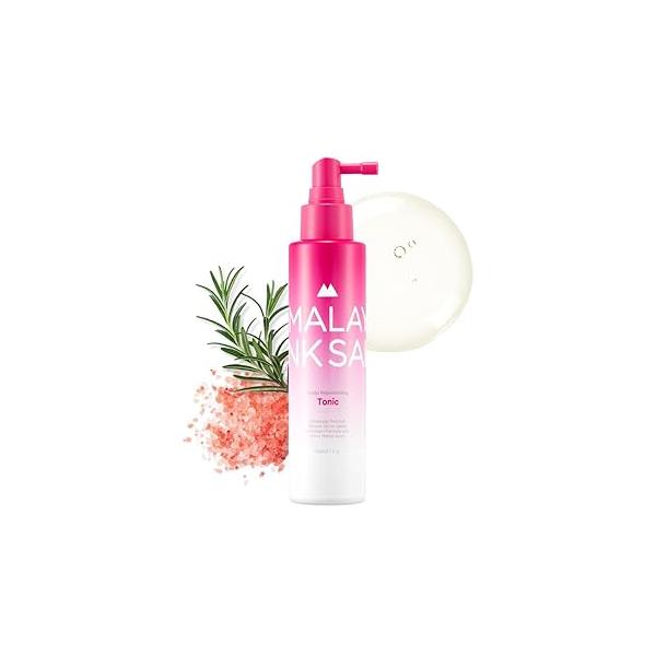 Rejuvenating Tonic - Christmas Gifts for Women, Stocking Stuffers, Rosemary Hair Spray with Himalayan Pink Salt, Scalp Exfoliator and Serum, Silicone Free, Sulfate Free 4.7floz