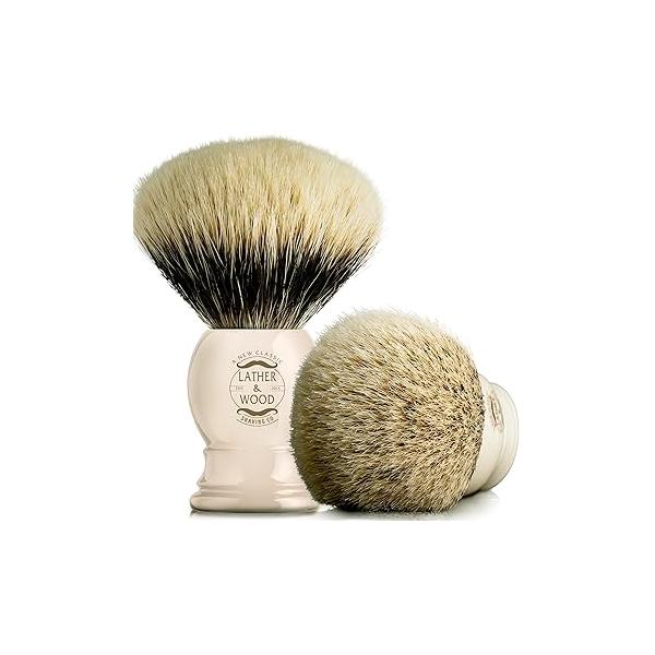 Pure Badger Shaving Brush -Premium Handmade - Simply the Best Luxury Men’s Shave (Pure Badger)
