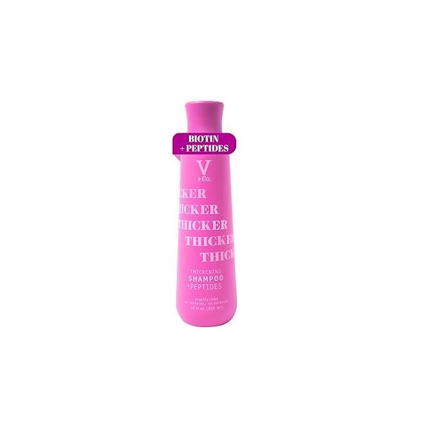 V&Co. Beauty Hair Thickening Shampoo with Peptide Technology, 12 Oz. Anti-thinning