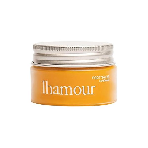 Natural Foot Salve for Dry Cracked Feet - 100% Organic Formula with Beef Tallow, Sea Buckthorn, Thyme & Peppermint Oil Heel Balm Cream Rough Skin Callus Care 1.06 oz